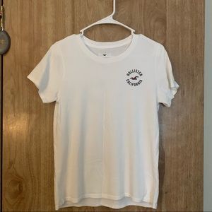 Hollister White Women’s T-Shirt Size Small